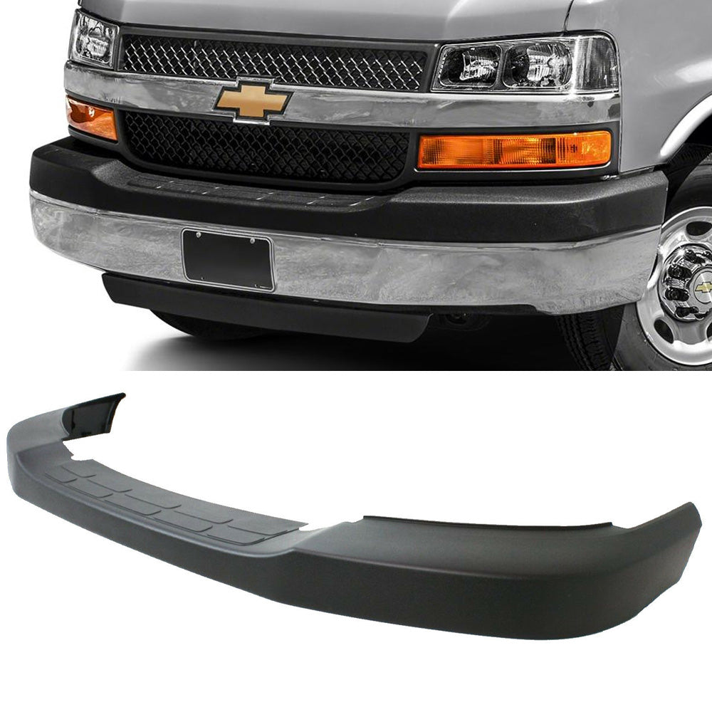 Textured NEW Front Upper Bumper Cover for 2003-2018 Chevy Express & GMC Savana