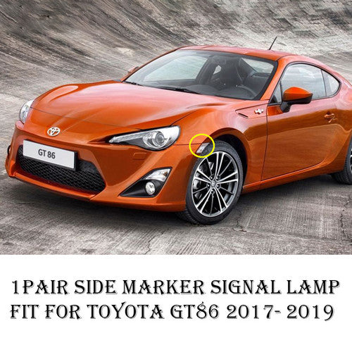 For TOYOTA GT86 2017- 2019 Bumper Both Side lamps Side Marker Signal Lights Pair