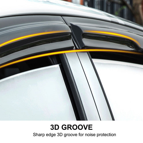 For 2006-2012 Lexus IS250 IS350 IS-F Sedan Window Vent Visor JDM Mugen Style 4pc
