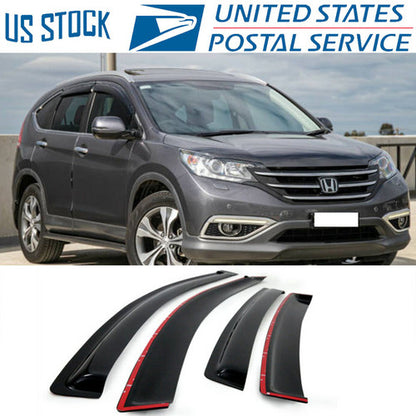 For 2012 13 14 15 2016 Honda CR-V Smoke Tint Window Visor Sun Rain Deflector