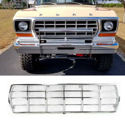 Grille For 78-79 Ford F-150 Bronco Chrome Plastic