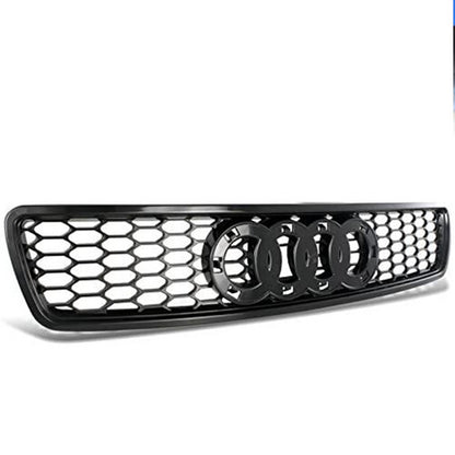 For 1996-2001 Audi A4 S4 Black ABS Honeycomb RS4 Style Front Hood Grille Grill