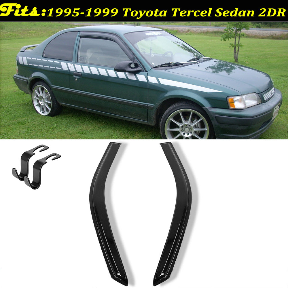 For Toyota Tercel Sedan 1995-1997 1998 1999 Vent Shade Window Visors 2pcs