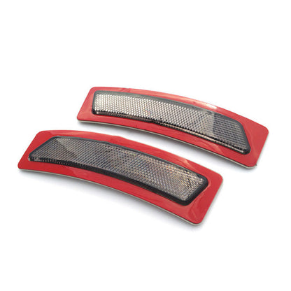 FOR 2014+ BMW F32 F33 F36 4-Series Dark Smoke Side Marker Lamps BUMPER REFLECTOR