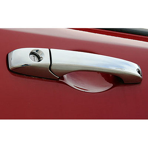 Fit 2011-2017 JEEP Grand Cherokee 4 Chrome Door Handle Cover W/O PSG keyhole