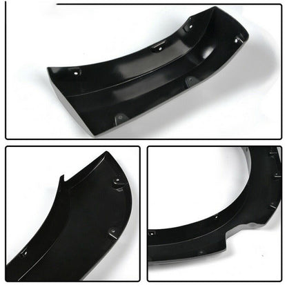 Pocket Rivet Style Fender Flares Textured Black Fit For 2004-2015 Nissan Titan