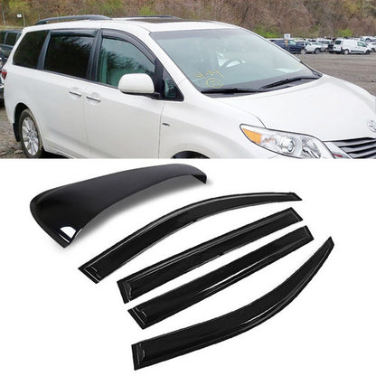 For 2011-2018 Toyota Sienna Rain Deflector Window Visors Vent Sunroof Moon 5PC