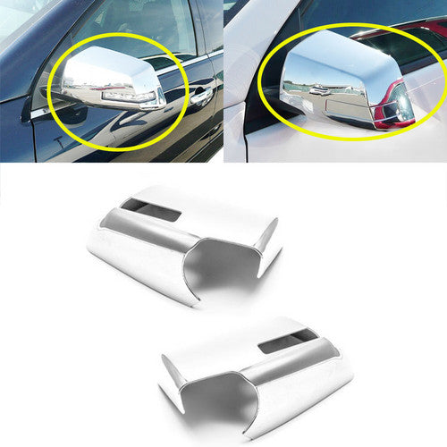 For 2007-2013 2014 2015 GMC ACADIA Chrome Mirror Covers W/ Turning Light Cut-out