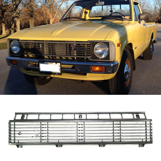 Front Bumper Upper Grille Silver Grill For 1979 1980 1981 Toyota Pickup