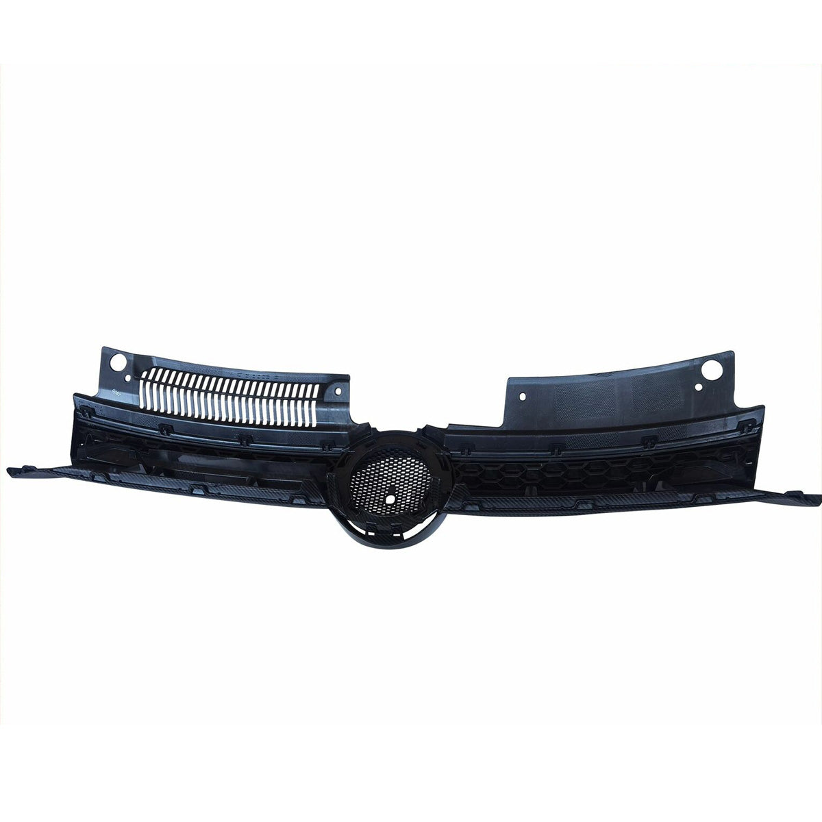 Fit 2010-2014 VW MK6 Golf GTI Jetta Black Carbon Fiber Print Grille