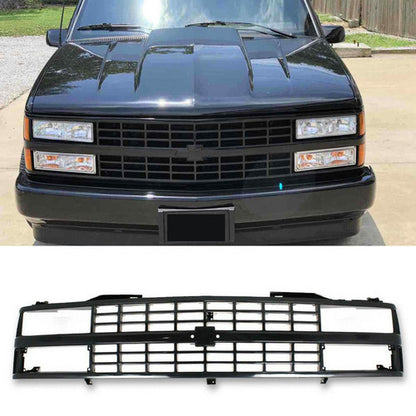 Grille For 88-93 Chevrolet C1500 K1500 Black Plastic