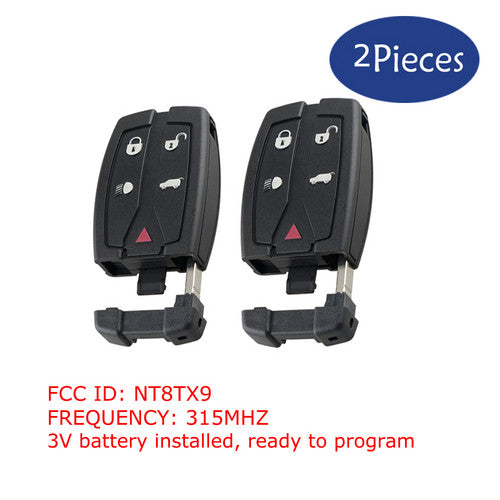 2 Replacement or Land Rover 2008-2012 LR2 Remote Key Fob Car Keyless Entry Smart