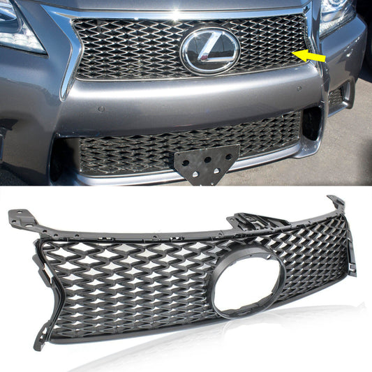 Front Bumper Upper Grille For 2013-2016 Lexus GS350 2015 GS450h Gray