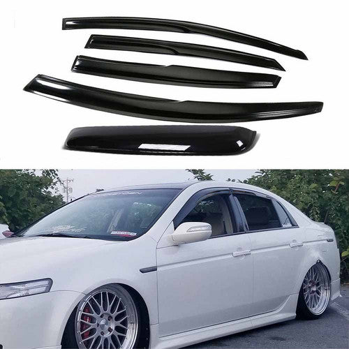 5PC Window Visors Rain +Sunroof Guards For 2004-2006 2007 2008 Acura TL Sedan