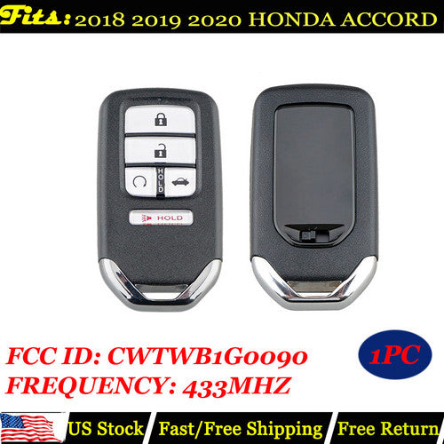 CWTWB1G0090 Smart Remote Key Fob FOR 2018 2019 2020 HONDA ACCORD Proximity