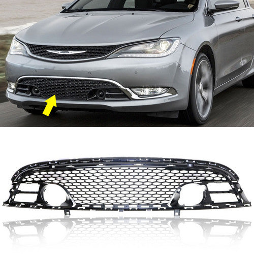 Front Bumper Center Lower Grille Grill For 2015-2017 Chrysler 200