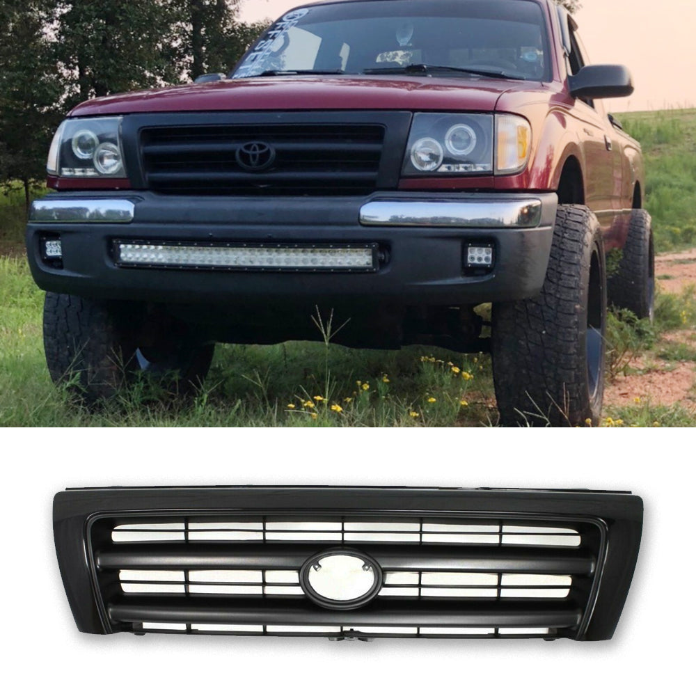 NEW Front bumper Upper Grille Black Grill For 1998 1999 2000 Toyota Tacoma