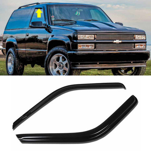 For 1995-1999 Chevy Tahoe 2-Door Smoke Window Visors Shade Rain Deflector