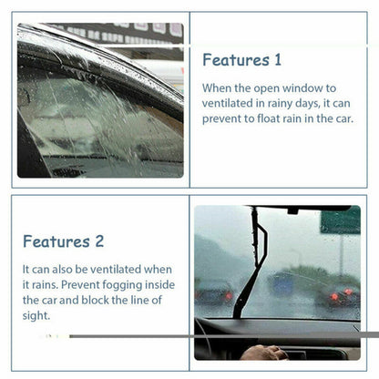 4PCS For 2016-2019 Honda Civic Coupe Window Visors Sun Rain Guard Wind Deflector