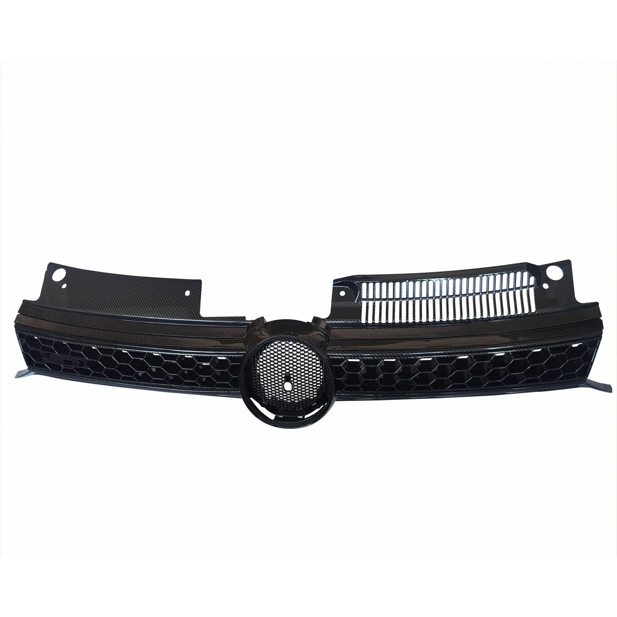 Fit 2010-2014 VW MK6 Golf GTI Jetta Black Carbon Fiber Print Grille