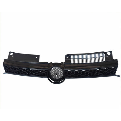 Fit 2010-2014 VW MK6 Golf GTI Jetta Black Carbon Fiber Print Grille
