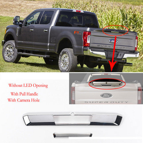 Tailgate Cover With Pull handle Fit 2017-2020 Ford F-250/F-350 W/ Cam hole