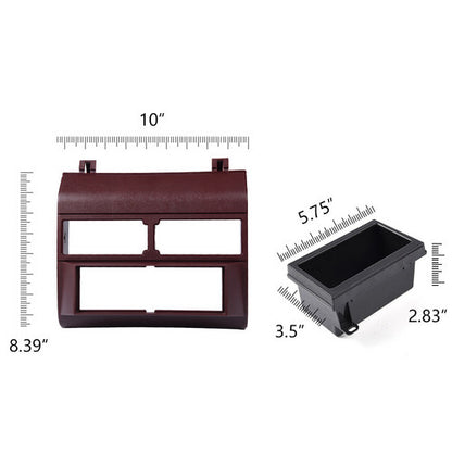 Fit For 1988-1994 Chevy GMC Trucks Red Molded Radio Dash Kit Pocket Bezel Panel