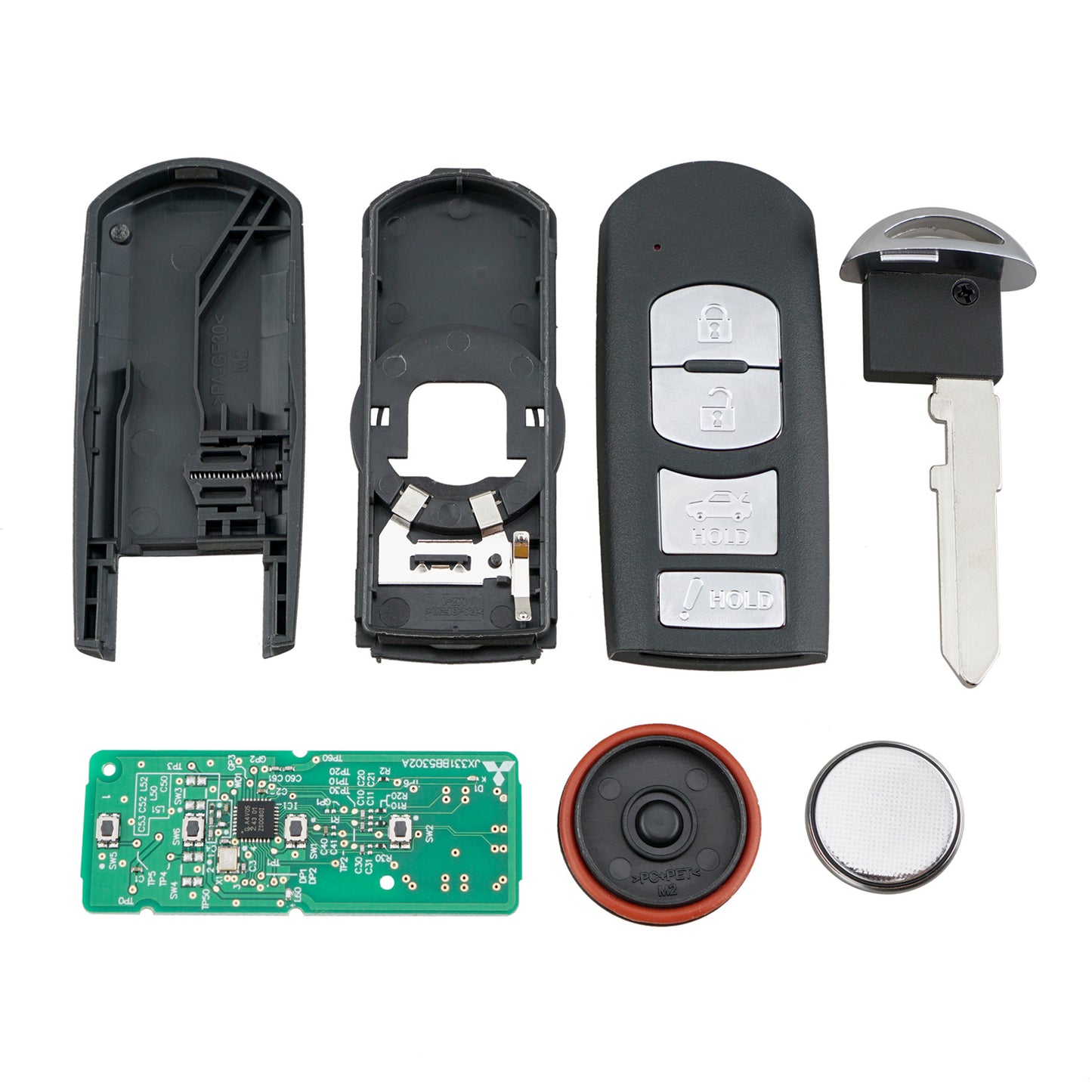 Keyless Remote Car Key Fobs WAZSKE13D01/D02 For 2014 2015 2016 2017 2018 Mazda 3