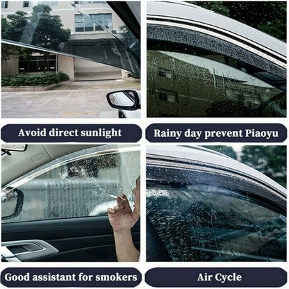 4PC Window Visor Vent Wind Rain Guards Deflector Fit 2006-2013 Audi A3 Hatchback