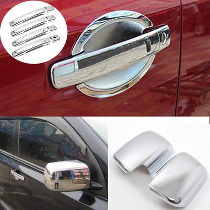 4DR Chrome Mirror Cover Door Handle Covers Trim For Nissan Rogue 2008-2012 2013