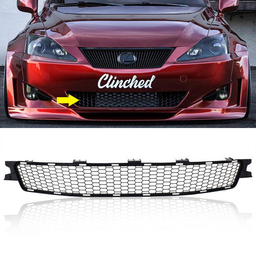 Bumper Grille For 2009-2010 Lexus IS250 IS350 Center Black Plastic
