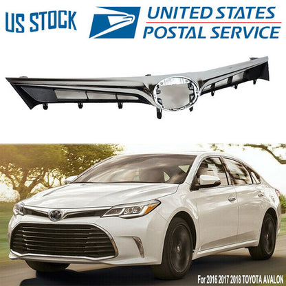 1x Bumper Upper Grille Chorme Front Grill Kit For 2016 2017 2018 TOYOTA AVALON