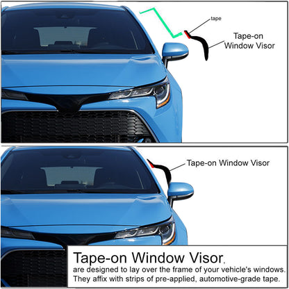 4PCS Window Visors Rain Guard Deflector For 2004-2008 Nissan Maxima Sedan