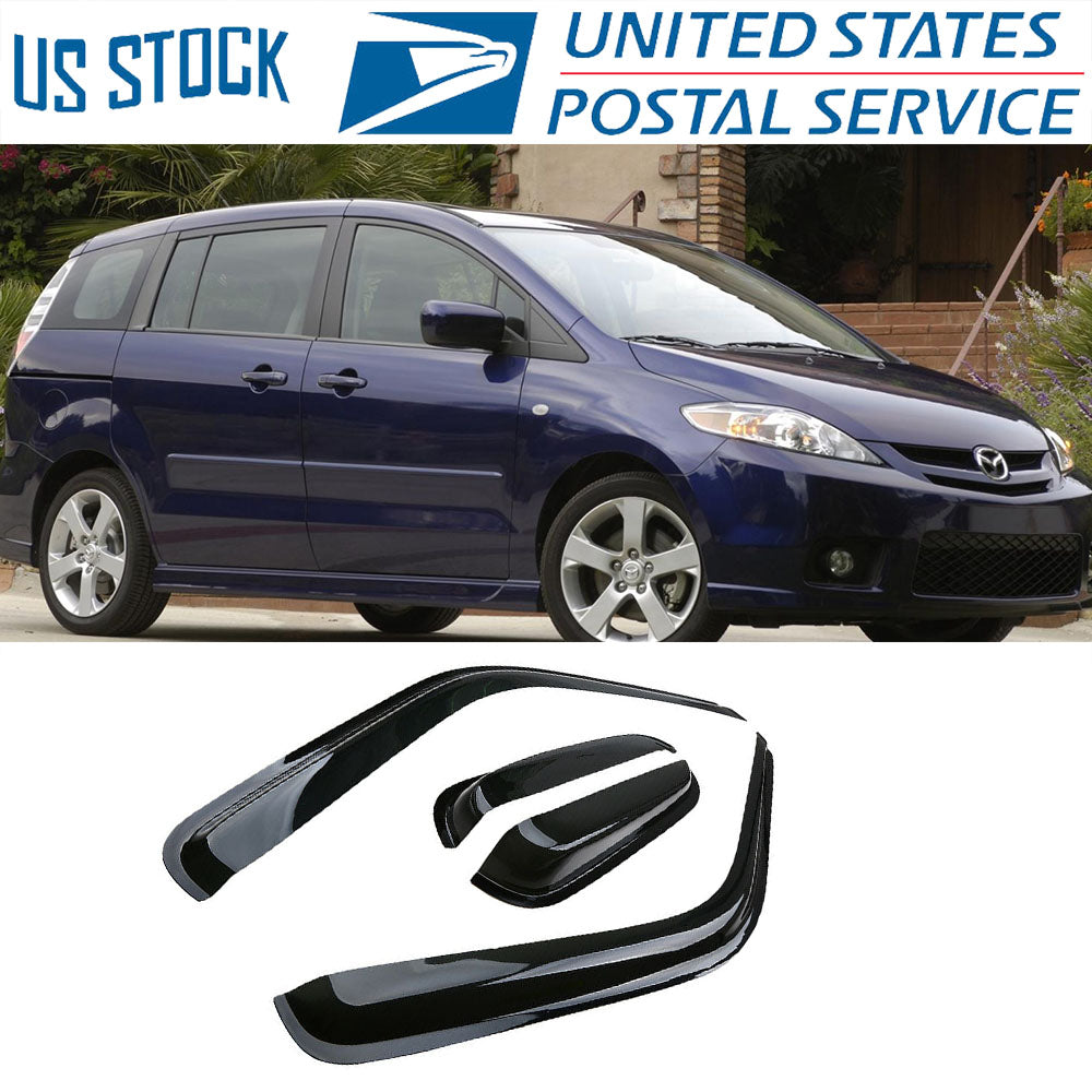 For 2006 2007 2008 2009 2010 Mazda 5 Smoke Tint Window Visor Sun Rain Deflector