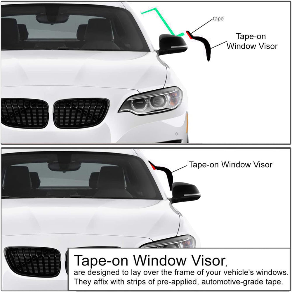 Smoke Tint Window Visor Sun Wind/Rain Deflector For 1999-2003 Acura TL Sedan