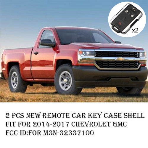 2x For Chevrolet GMC Keyless Entry Remote Key Fob Shell Case Covers M3N-32337100