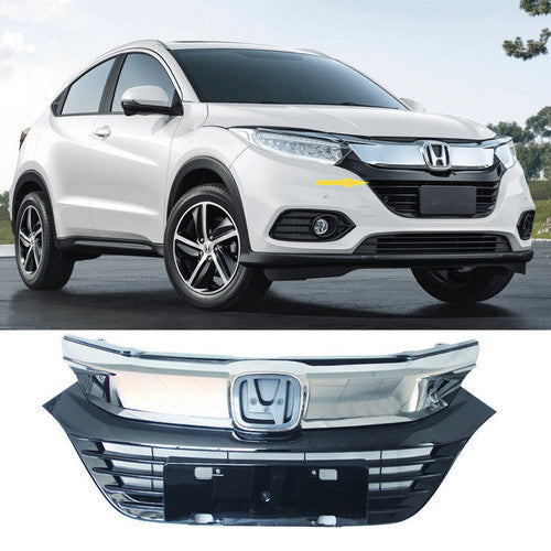 Chrome Radiator Grille Grill For 2019 2020 Honda HRV HR-V Front Hood OE Style