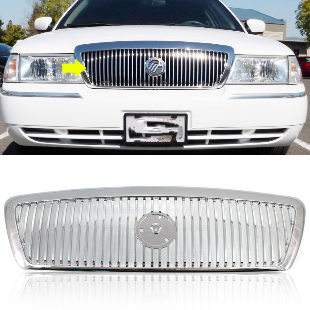 FOR 2003-2005 MERCURY GRAND MARQUIS FRONT BUMPER GRILL GRILLE CHROME NEW