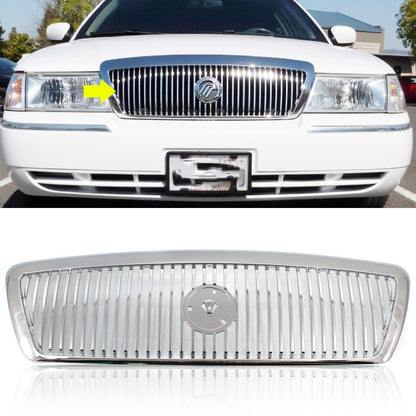 FOR 2003-2005 MERCURY GRAND MARQUIS FRONT BUMPER GRILL GRILLE CHROME NEW