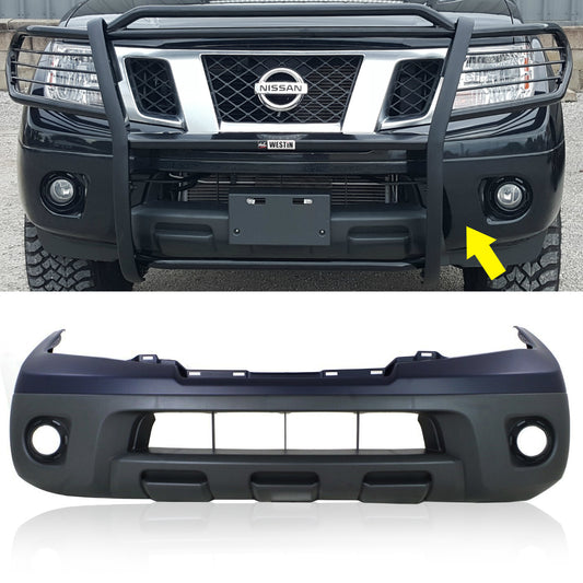 Primed CAPA Front Bumper Cover For 2009-2016 Nissan Frontier