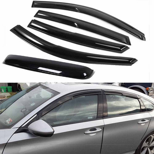 For 2018-2021 Honda Accord Sedan Window Visor+Moon Sunroof Visor Rain Guard 5PC