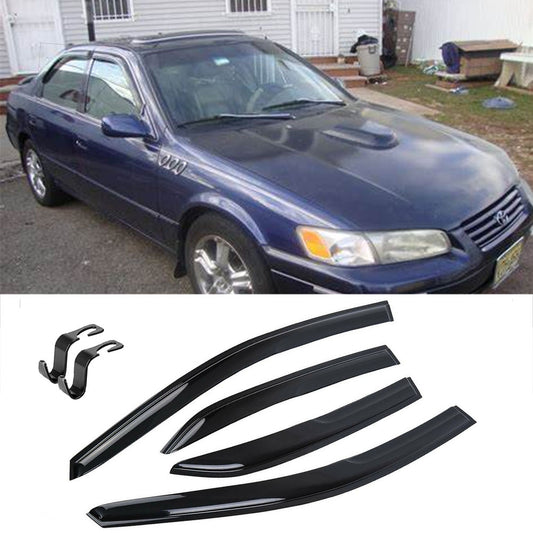 Window Visor Vent Rain Guard Fit 1997-2001 Toyota Camry Sedan Sun Deflector