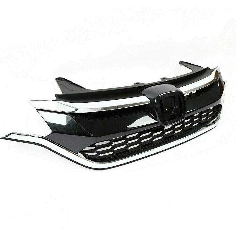 Fit Honda CRV CR-V 2015 2016 Front Bumper Upper & Lower Grille Grill Set Chrome