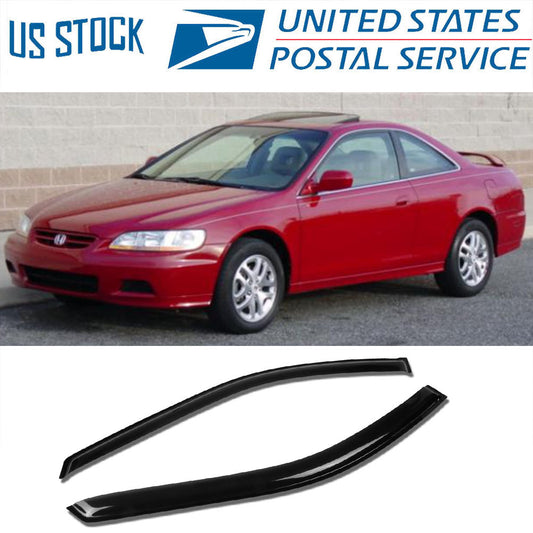 Window Visor Rain Deflector Shade Shield Guard For 1998-2002 Honda Accord Coupe