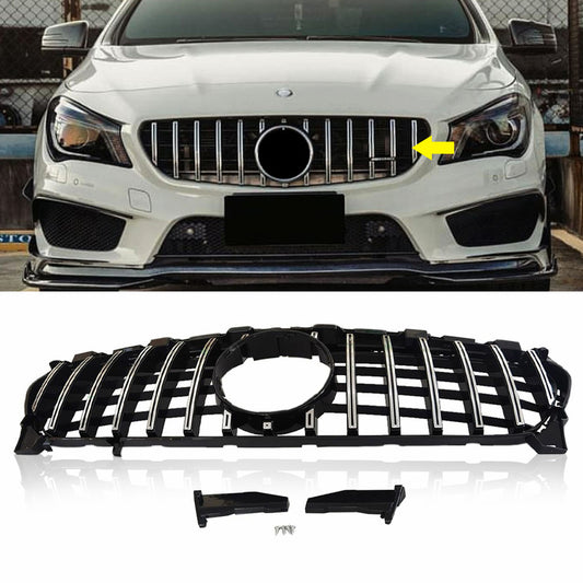 Front Bumper Grille GT-R Style For 2013-2016 Mercedes Benz W117 CLA250 CLA200