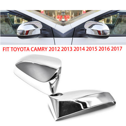 Fit 2012 2013 2014 2015 2016 2017 Toyota  Camry Chrome Mirror Covers