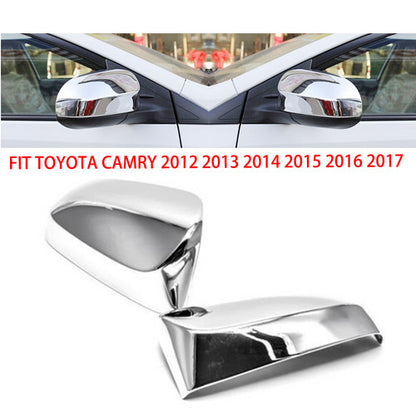 Fit 2012 2013 2014 2015 2016 2017 Toyota  Camry Chrome Mirror Covers