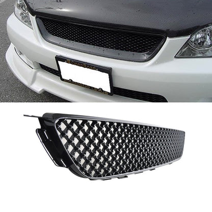 Fits 01-05 Lexus IS300 Front Upper Hood Mesh Grille Grill Black ABS