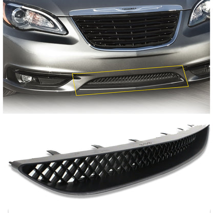 Front Bumper Lower Grill Textured Black Grille For 2011-2014 Chrysler 200