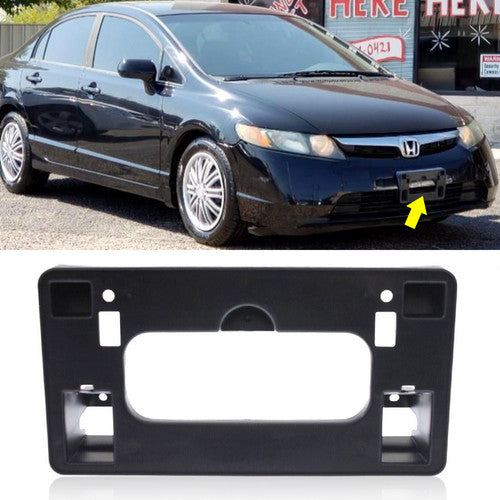 Fit Honda Civic Sedan 2006 2007 2008 Front Bumper License Plate Bracket Holder